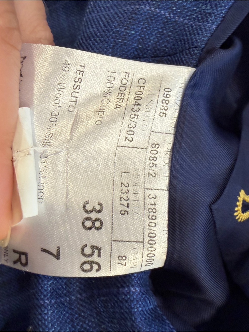 Canali Blue Plaid Sport Coat Blazer - Picture 6 of 7